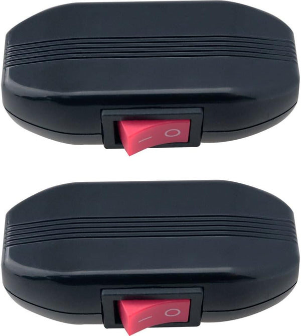 JJHXSM 2PCS Boat Bedroom Power Cord Switch Bedside Table Lamp In-Line Switch For