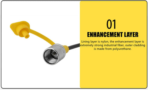 Hydraulic Pressure Test Hose 64Mpa, 2m/6FT Test Line for Excavator Construction Machinery