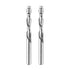 SpeTool 2Pcs 1/4 Downcut Spiral Flush Trim Router Bit, 1/4" Shank, 1-1/8" Cutting Length for Woodworking