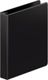 Wilson Jones Heavy Duty Round Ring Binder, 1-Inch, Extra Durable Hinge, Black (W364-14B)