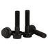 M6 x 35mm Flanged Hex Head Bolts, Alloy Steel 10.9 Class, Black Oxide Finish, Partially Threaded, 20 PCS
