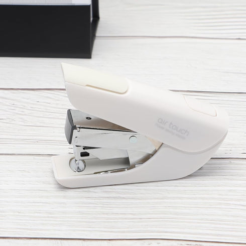 Effortless Heavy Duty Office Stapler, Small White Stapler, 20 Sheet Capacity for Desk, Low Force