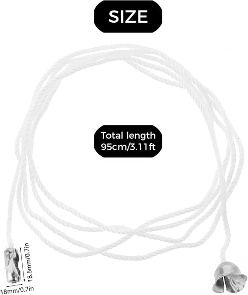 SIXDAWANJIA 12 Pack Bulb (3ft, Ceiling Fan Pull Chain Extender - Light Fixture Pull String Replacement with Connector