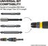 32960A #2 6 mm 1/4-Inch Klein Tools Fastbit Tru-Grip Screwdriver, Ball-Style Handle with Quick-Release Collar, Phillips