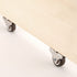 Mini Fixed Caster Wheels 1 inch, Silent Ball Bearing Small Casters for Furniture Rolling Cabinet, 4 Pack