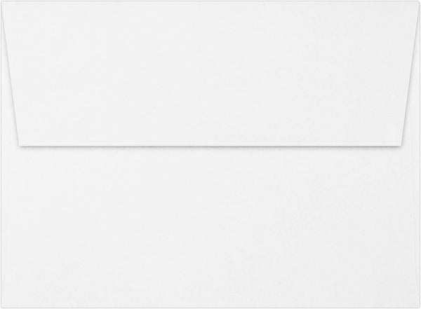LUXPaper A7 Classic Linen Invitation Envelopes, 5 1/4" x 7 1/4", Solar White, 50 Qty, 70lb. Text