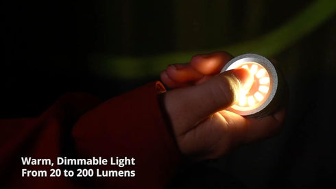 Dimmable Voltaic Systems Emergency USB Led Light - Waterproof, Brightness Levels & Touch Control, for Camping, Patio