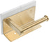 WOONEKY Elegant Bathroom Paper Towel Holder Wall-Mounted Toilet Paper Rack Marble Finish