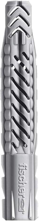 fischer Universal Plug UX 6x35 R (with Rim)100pcs Use in All Solid Hollow and Board Building Materials Holds in Concrete Masonry Gypsum Plasterboard and Gypsum Fibreboard