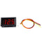 3 Wire Voltmeter DC 0-100V Mini Voltage Measuring LED Display Digital Volt Panel Meter with Reverse (Red)