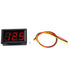 3 Wire Voltmeter DC 0-100V Mini Voltage Measuring LED Display Digital Volt Panel Meter with Reverse (Red)