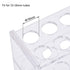 Acrylic Test Tube Holder Rack with 12 Sockets for 10ml Centrifuge Tubes (10ml, 12 Sockets)