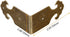 8Pcs Right Angle Brass Box Corner Protector - Corner Braces Hardware for Desk Edge Guards, Wood Jewelry Box