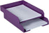 JAM PAPER Purple Stackable Paper Trays - Desktop Document, Letter, & File Organizer Tray - Sold Individually
