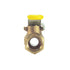 Nigo Industrial Co. 240 Series Forged Brass Mini Gas Ball Valve - CSA Certified, 1/4" NPT