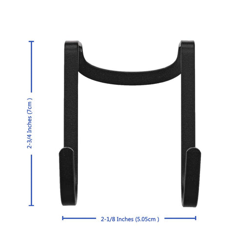 Multi-Use Over Cabinet Hook - 5 Pack Stainless Steel Over Door Double Hook for Drawer, Closet, Kitchen, and Bathroom