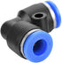 40Pcs Quick Connect Push in to Connect Water Tube Fitting, 1/4" Air Push Quick Fittings, 4 Shapes