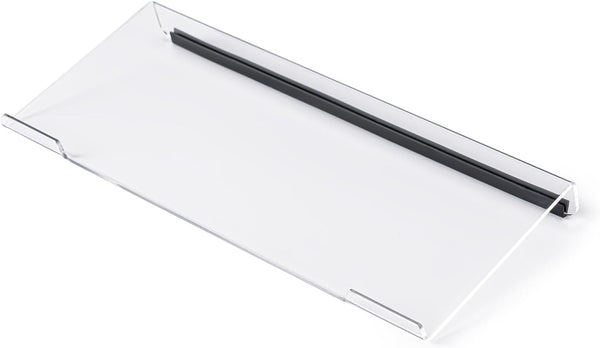 BOOMIBOO Clear Acrylic Tilted Computer Keyboard Holder for Ergonomic Typing, Keyboard Stand with