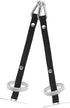 4pcs Tape Thong for Tool Belts, Black Electrical Tape Holder Hooks, Polyester Chain Strap for Small Electrical Tape
