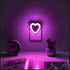 in(4-Pack), 0.5W LED Night Lights Plug Dusk to Dawn Sensor Auto-On/Off, Cute Nightlight Heart Shaped for Bedroom