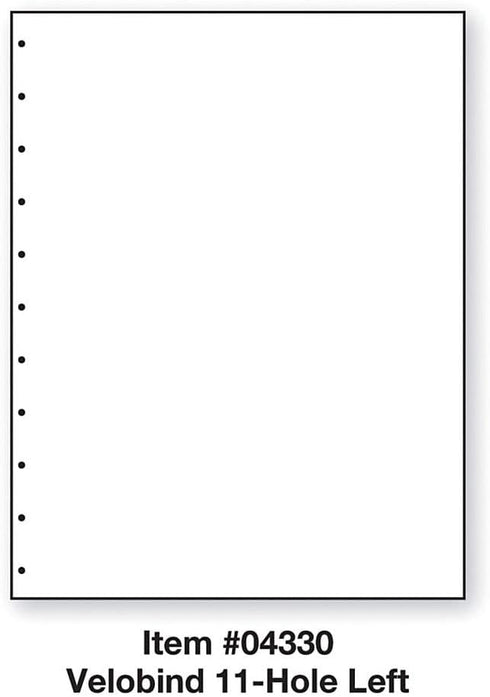 PrintWorks Professional Prepunched Paper, 8.5 x 11, 20 lb, 500 Sheets, White (04330)
