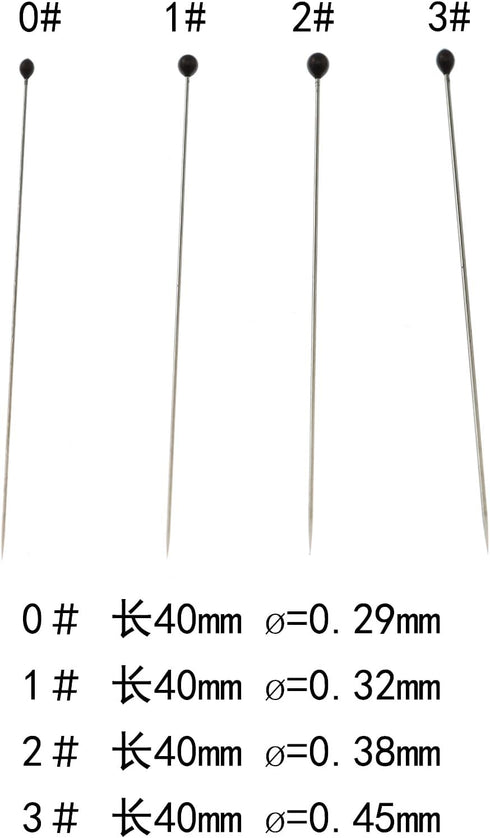 Lind Kitchen 100 40mm 3# Pieces/Can Stainless Steel Pins for Entomology, Dissection and Butterfly Collections