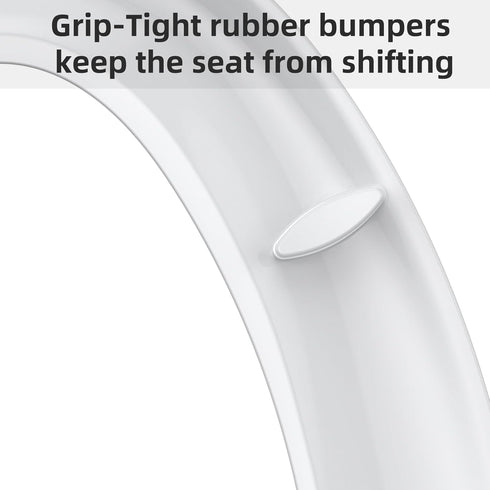 19 Inch Toilet Seat Cover,Elongated Toilet Seat with Quick-Release Design, Fits Toilets, Durable PP Material