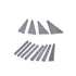 12-Pack Steel Angle Gauge Block Set with Case, Machinist Angle Plates Tool for Calibration