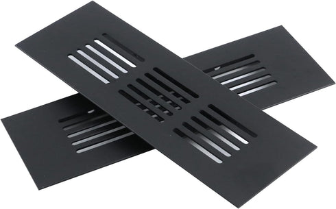 Geesatis Mesh Air Vent Louvered Ventilation for Cabinet Hardware Accessories, 150 x 50 mm, 2 Pcs