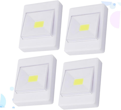 4Pcs Closets UKCOCO Cob LED Cabinet Light Light for Home Use Easy Self Adhesive Installation Eye Protection Versatile