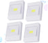 4Pcs Closets UKCOCO Cob LED Cabinet Light Light for Home Use Easy Self Adhesive Installation Eye Protection Versatile