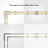 BTF-LIGHTING 6Pcs LED Strip Connector Kit, 10mm/0.39in Width, 3 Pin Transparent L-Shaped, 4Pcs 4Pin Connectors