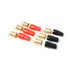3 Pairs Wire Connector, 0 Gauge Spade Connector Crimp Barrier Spades, 0/1 to 0 Gauge Offset Terminals, Electric Wire