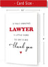 PUGAILA Cute Thank You Card for Lawyer, Thank You Lawyer Card, Lawyer Appreciation Gifts for Men Women, Lawyer