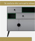 HZEPDVT Legs(10cm) Versatile Furniture Support Legs Bedside Table Metal feet Tapered Cabinet feet Sofa feet Light