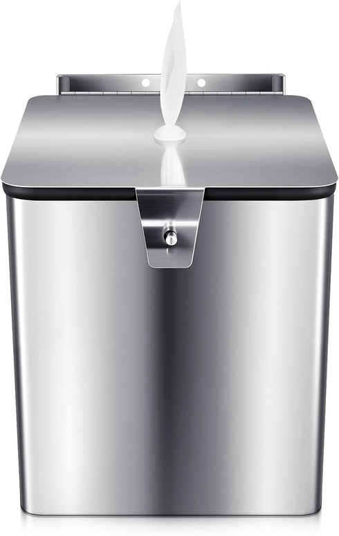 Zonon Stainless Steel Wall Mount Disinfectant Wipe Dispenser Fits Sanitizing and Disinfecting Wipes