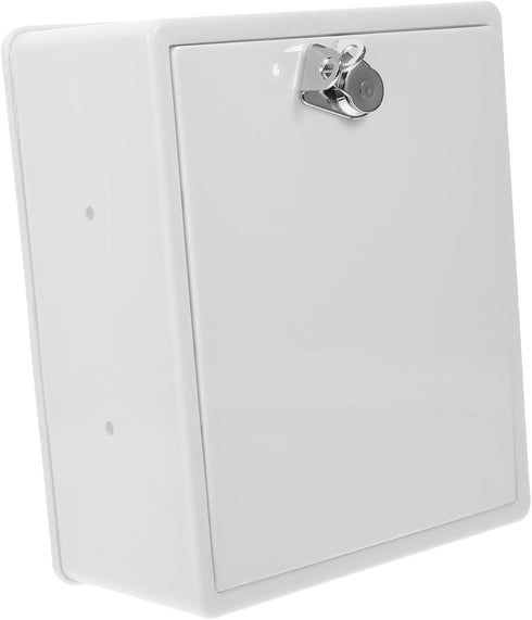 2pcs Package Mailbox Package HOMSFOU Outdoor Box Lock Secure Wall-Mounted for Deliveries Multi-Purpose Porch Storage