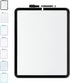 Mr. Pen Dry Erase Board - 14” X 11” with Black Marker, Small White Board for Fridge, Dry Erase Board Small