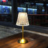 Generic 3 Dimmable, Gold Crystal Table Lamp Touch Control, Color & Rechargeable LED Lamp, Elegant Bedroom,Office