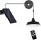 Solar Pendant Lights Outdoor, Solar Shed Light with 360 Adjustable Panel, Dimmable
