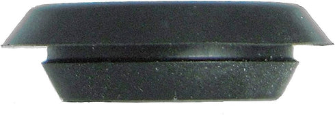 Caplugs Flush Mount Black Plastic Body and Sheet Metal Hole Plug, 0.5 inch, Qty 25