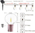 15FT G50 10 Bulbs, (15FT) Solar Outdoor String Lights, Patio Lights String Waterproof with Warm White LED Shatterproof