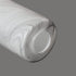 2 Pack 1 5/8 inch G0083 White Marble Glass Cylinder Lamp Shade with Fitter, Light Fixture Replacement Globe Cover