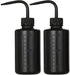 2 Pcs Tattoo Wash Bottle 250ml, 8oz Squirt Watering Tools for Medical Cleaning and Washing (Black)