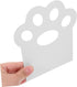 Cat Paw Metal Bookends Hollow White Holders for Study Desk and Shelves Stable Book Stoppers Organizer Documents
