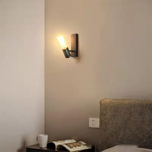 Vintage Iron Wall Sconce - Retro Wall Lamp for Living Spaces