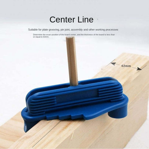 1 Piece Center Scriber Line Scriber, Woodworking Marking Offset Tool, Center Mark Finder for Standard Wooden Pencils