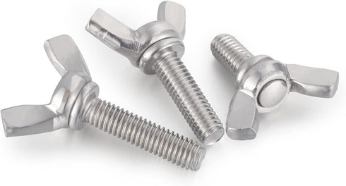 M5 Metric Wing Bolt, Stainless Steel Butterfly Screw, Pack of 10 (M5 * 20mm)