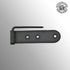 4 Renovators Supply Manufacturing Black Wrought Iron Shutter Strap Hinge in Galvanized Gate Strap Hinges with Mounting