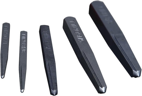 URREA Damaged Screw Removal Set - 5-Piece (5/16" - 5/8") Straight Flute Extractor Set with Tempered Steel Construction & Tool Storage Pouch - 9500A by Urrea